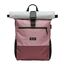 Ela Mo Rucksack Damen - Rolltop schön u. durchdacht - Laptop Rucksäcke für Frauen - Anti Diebstahl Tasche für Schule, Uni, Business (Strawberry Cream)