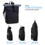 Ela Mo® Rolltop Rucksack Damen - Rollrucksack Anti Diebstahl für Sport & Reisen - Laptoprucksack für Schule, Uni, Business - Mit USB Anschluss & kompaktem Flaschenhalter - Nightblue