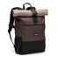 Ela Mo Rucksack Damen - Rolltop schön u. durchdacht - Laptop Rucksäcke für Frauen - Anti Diebstahl Tasche für Schule, Uni, Business (Sand & Olive)