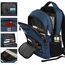marcello Rucksack Damen,Laptop Rucksäcke mit USB-Ladeanschluss für Arbeit Schule Uni Schulrucksack für Jungen Teenager mit Laptopfach & Anti Diebstahl Tasche (Blau, 17,3 Zoll)