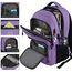 marcello Rucksack Damen,Laptop Rucksäcke mit USB-Ladeanschluss für Arbeit Schule Uni Schulrucksack für Jungen Teenager mit Laptopfach & Anti Diebstahl Tasche (Lila, 15,6 Zoll)