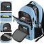 marcello Rucksack Damen,Laptop Rucksäcke mit USB-Ladeanschluss für Arbeit Schule Uni Schulrucksack für Jungen Teenager mit Laptopfach & Anti Diebstahl Tasche (Himmelblau, 15,6 Zoll)