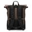 Ela Mo Rucksack Damen - Rolltop schön u. durchdacht - Laptop Rucksäcke für Frauen - Anti Diebstahl Tasche für Schule, Uni, Business (Sand & Olive)