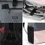 Ela Mo® Rolltop Rucksack Damen - Rollrucksack Anti Diebstahl für Sport & Reisen - Laptoprucksack für Schule, Uni, Business - Mit USB Anschluss & kompaktem Flaschenhalter - Rosa