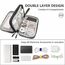 Teskyer Kabeltasche Organizer, Wasserdichte, Urlaub Must Haves, Multifunktional Reise Zubehör, Travel Essentials, für Ladegerät, Powerbank, Schwarz