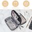 MeoZynxadril Kabeltasche, Elektronische Tasche, Universal Kabel Organizer, Tragbare Kabelorganizer, Doppellagige Kabeltasche, Kabelorganizer für Kabelaufbewahrung, USB Ladekabel, Powerbank, Schwarz