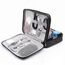 Ruyosn Kabel Organizer Tasche Kabel Wasserdicht Kabeltasche Groß Festplattentasche Elektronische Tasche Doppelschicht Elektro Organizer Cable Bag Elektronik Zubehör Organisator Schwarz
