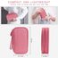 Skycase Kabeltasche,Reise Travel Gadgets Kabel Organizer Tasche,Travel Essentials Tech Pouch Bag für Kabel Powerbank Elektronische Accessoires Kabeltaschen-Rosa