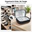 Skycase Kabeltasche, Elektronikzubehör Tasche Kabel Organizer Tasche, Tragbare Kabelorganizer Tasche Doppelte Reisen Kabel Bag,Travel Essentials Tech Pouch Bag For Elektronische Accessoires(Schwarz)