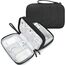 Skycase Kabeltasche, Elektronikzubehör Tasche Kabel Organizer Tasche, Tragbare Kabelorganizer Tasche Doppelte Reisen Kabel Bag,Travel Essentials Tech Pouch Bag For Elektronische Accessoires(Schwarz)