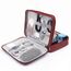 Ruyosn Kabel Organizer Tasche Wasserdicht Kabeltasche Groß Festplattentasche Elektronische Tasche Doppelschicht Elektro Organizer Cable Bag Elektronik Zubehör Organisator Kabel Power Bank Rot