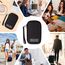 OrgaWise Kabeltasche Kabelorganizer Reisen Kabel Etui Elektronik Zubehör Organizer Tasche Universaltasche für Bag Accessories Handy Ladekabel, Powerbank, USB Sticks (Buckles-Schwarz)