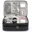 Ruyosn Kabel Organizer Tasche Kabel Wasserdicht Kabeltasche Groß Festplattentasche Elektronische Tasche Doppelschicht Elektro Organizer Cable Bag Elektronik Zubehör Organisator Schwarz