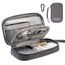 OrgaWise Kabeltasche Kabelorganizer Reisen Kabel Etui Elektronik Zubehör Organizer Tasche Universaltasche für Bag Accessories Handy Ladekabel, Powerbank, USB Sticks (Buckles-Grau)