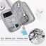 Skycase Kabeltasche,Doppelte Elektronikzubehör Kabel Organizer Tasche,Travel Essentials Tech Pouch Bag für Elektronische Accessoires Kabeltaschen-Grey