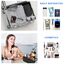 OdiuK Kabeltasche Organizer Wasserresistent Elektronik Organizer Tasche mit 2 Drahtbinder Universal Kabelorganizer Festplattentasche, Tragbar Elektronik Zubehör Tasche für USB SD-Karte Powerbank