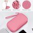 Skycase Kabeltasche,Reise Travel Gadgets Kabel Organizer Tasche,Travel Essentials Tech Pouch Bag für Kabel Powerbank Elektronische Accessoires Kabeltaschen-Rosa