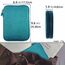 Teskyer Kabeltasche Organizer, wasserdichte, Urlaub Must Haves, Multifunktional Reise Zubehör, Travel Essentials, für Ladegerät, Powerbank, Dunkelgrün