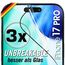 UTECTION 3X Panzerfolie [Besser als Glas] für iPhone 17 PRO - Unzerstörbarer Displayschutz - Perfekte passform - Schutzfolie mit ALLEN Hüllen kompatibel - Super Haptik & Kinderleichte Anbringung
