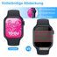Elecshion Panzer Schutzfolie Glas für Apple watch Series 6/5/4/SE 40mm, 2 Stück Screen Protector, HD Glas Displayschutz, 9H Härte, Anti-Kratzen,Film