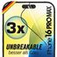 UTECTION 3X Panzerfolie [Besser als Glas] für iPhone 16 PRO MAX - Unzerstörbarer Displayschutz - Perfekte passform - Folie mit ALLEN Hüllen kompatibel - Super Haptik & Kinderleichte Anbringung