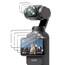 Yenwen für Panzerglas für DJI Osmo Pocket 4 Schutzfolie, 3 Stück Displayschutz mit 3 Stück Kameraschutz Glas, 9H Härte Schutzglas Handy Folie HD Klar Panzer Schutz Glas