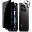 Lutree für Xiaomi 15T/ Xiaomi 15T Pro für Panzerglas Sichtschutz Schutzfolie, 2+2 Stück Anti-Spähen Schutzglas + Kameraschutz Folie (Schwarz), HD 9H Härte Anti- Kratzer Privacy Anti-Spy Displayschutz