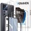 Yenwen Schutzfolie für Xiaomi Mi 12T Pro 5G / Mi 12T 5G, 3 Stück Panzer Schutz Glas mit 3 Stück Kameraschutz, 9H Härte Schutzglas Anti- Kratzer Handy Folie HD Klar Displayfolie