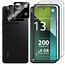 Lutree für Panzerglas für Xiaomi Redmi Note 13 Pro 5G Schutzfolie, 2+2 Stück Schutzglas + Kameraschutz Folie (Schwarz), 9H Härte HD Bläschenfrei Anti- Kratzer Displayschutz