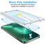 JETech Ein Touch Installieren Schutzfolie für iPhone 13 Pro Max 6,7 Zoll, Full Screen Gehärtetes Glas Displayschutz, Auto Ausrichtungswerkzeug Bausatz, Panzer HD Klar, 2 Stück