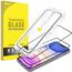 JETech Ein Touch Installieren Schutzfolie für iPhone 11/XR 6,1 Zoll, Full Screen Panzer Schutz Glas Folie Displayschutz, Auto Ausrichtungswerkzeug Bausatz, HD Klar, 2 Stück