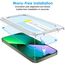 JETech Ein Touch Installieren Schutzfolie für iPhone 17e (2026) / iPhone 16e / iPhone 13/13 Pro, Gehärtetes Glas Displayschutz, Auto Ausrichtungswerkzeug Bausatz, Panzer, 6,1 Zoll, 2 Stück