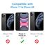 JETech Ein Touch Installieren Schutzfolie für iPhone 11/XR 6,1 Zoll, Full Screen Panzer Schutz Glas Folie Displayschutz, Auto Ausrichtungswerkzeug Bausatz, HD Klar, 2 Stück
