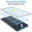 JETech Ein Touch Installieren Schutzfolie für iPhone 12 Pro Max 6,7 Zoll, Full Screen Gehärtetes Glas Displayschutz, Auto Ausrichtungswerkzeug Bausatz, Panzer HD Klar, 2 Stück
