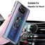 Milomdoi [3 unità 1 PCS Cover per Xiaomi Poco X3 PRO/Poco X3 NFC+2 Pack Vetro Temperato [Parte Posteriore in plastica Rigida&Telaio in TPU Case ][Grado Militare] con 360°Metallo Ring-Trasparente