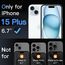 JETech Matt Schutzfolie für iPhone 15 Plus 6,7 Zoll, Blendfreies 9H Gehärtetes Glas Displayschutz, Anti-Fingerabdruck, Glatt Berührung, Einfache Installation, 2 Stück