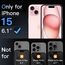 JETech Matt Schutzfolie für iPhone 15 6,1 Zoll, Blendfreies 9H Gehärtetes Glas Displayschutz, Anti-Fingerabdruck, Glatt Berührung, Einfache Installation, 2 Stück