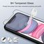 JETech Matt Schutzfolie für iPhone 11/iPhone XR 6,1 Zoll, Blendfreiem 9H Panzer Schutz Glas Folie Displayschutz, Anti Fingerabdruck Sanfte Berührung, 2 Stück
