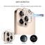 GEEMEE kompatible mit iPhone 16 Pro/iPhone 16 Pro Max Kameraschutz für Panzerglas, 2 Stück 9H Härte HD-Klare Anti- Kratzer Kamera Displayschutzfolie Blasenfrei Folie Gehärtetes Glas