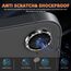 GEEMEE für iPhone 16e Kameraschutz für Panzerglas, Aluminiumlegierung Rand & HD 9H Gehärtetem Kamera Schutzfolie, Anti-Kratzn dividuelle Ring aus Metall Linse Folie - Glänzendes Schwarz