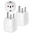 Reiseadapter Indien 2 Stück, Adapter Indien Steckdose, Reiseadapter Typ D für Sri Lanka, Indien, Nepal, Reisestecker Indien Stromadapter (Nicht zutreffend für Südafrika)