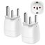 vutizal Adapter Südafrika 2 Stück,Reiseadapter Südafrika,Südafrika Adapter,Stecker Südafrika,Reiseadapter Typ M für Südafrika,Mosambik,Bhutan,Namibia,Botswana,Weiß