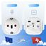 Vutizal Reiseadapter Deutschland-Schweiz Typ J für Ruanda, Liechtenstein