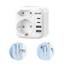 LENCENT Klappbarer Reiseadapter Japan Adapter Deutschland Nach Japan Stecker mit USB-C Steckdosenadapter Reisestecker Typ A für USA, Kanada, Mexiko, Thailand