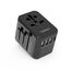 TESSAN Reiseadapter Weltweit, Universal Reisestecker mit 3USB, 1USB C und 1AC Steckdose, Internationaler Steckdosenadapter, Universaladapter für Deutschland USA England Italien Australien, Schwarz