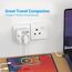 JSVER Südafrika Reiseadapter, 2 Typ-M-Stecker mit 2 USB und 2 USB C, EU Reiseadapter für Südafrika, Namibia, Bhutan, Lesotho,Reisestecker (3,4A 17W)