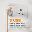 TESSAN Adapter Südafrika Steckdose 2er Pack, Reiseadapter Südafrika mit USB C, Steckdosenadapter Namibia Stecker Adapter Typ M, 2500W Reisestecker für Namibia, Botswana, Indien, Nepal, Mosambik
