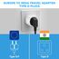 Clomnpe 2 Stück Reiseadapter für Indien,Reisestecker Indien,Deutschland nach Indien,Reisestecker Typ D,Adapter Indien,Reiseadapter Sri Lanka,Steckdosenadapter Stromadapter für Sri Lanka,India,Nepal