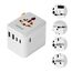 TESSAN Reiseadapter Weltweit USB C, Reisestecker Adapter Weltweit 5 USB Gesamtleistung 28W, Universal Travel Adapter, Steckdosenadapter England Japan England USA Thailand Italien Australien China