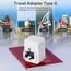 Reiseadapter UK Adapter England Deutschland Stecker Reisestecker Reiseadapter UK mit 2 USB 1USB C (3A) Steckdosenadapter Typ G für England Irland Großbritannien Wand Ladegerät Ladestation